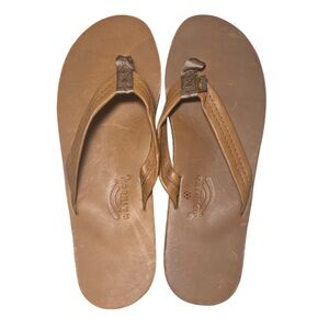 Rainbow Sandals XXXL redwood single layer leather flip flops 13.5-15 NWOT